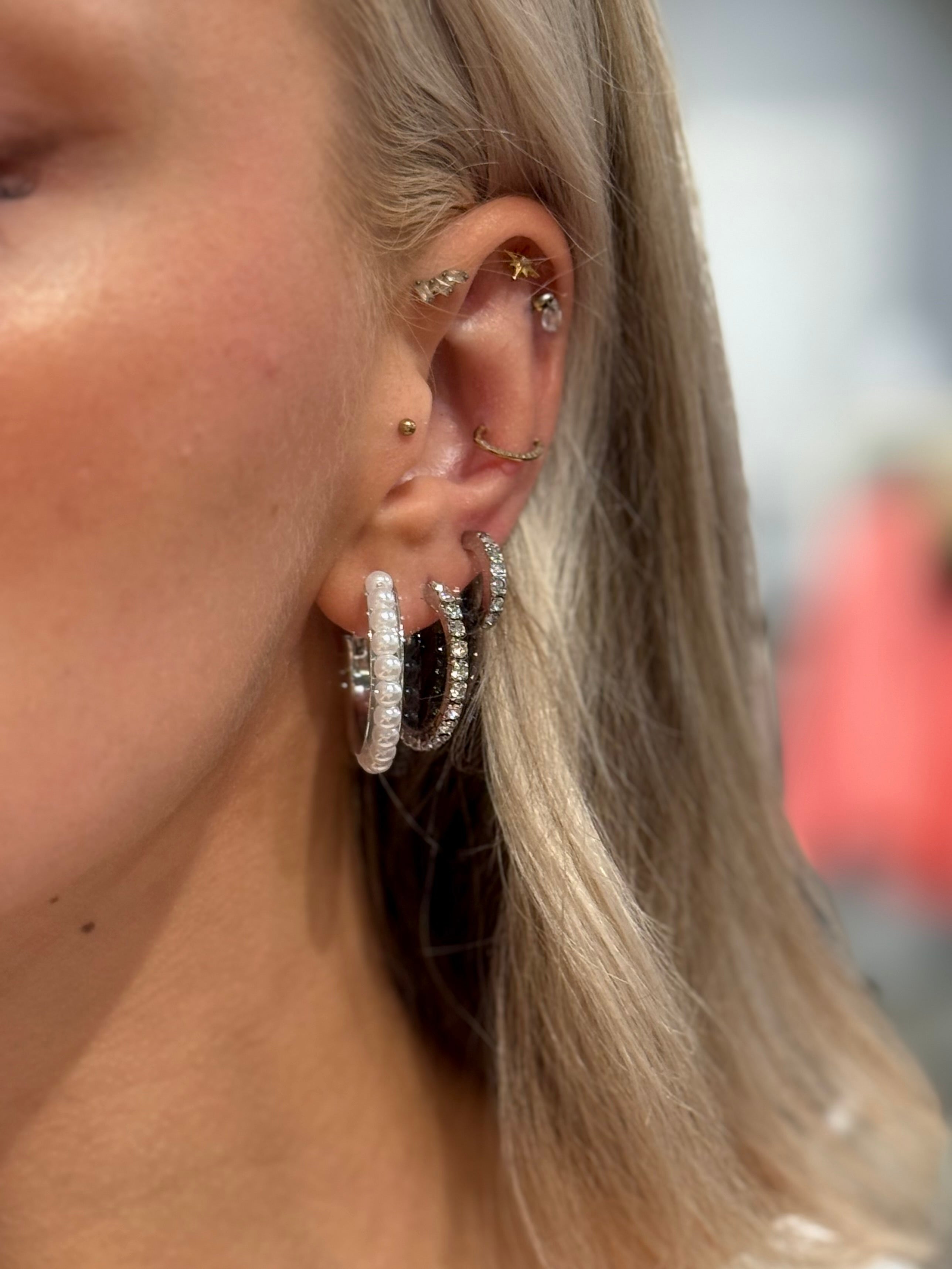 PCJANA Earrings 5-Pack - Silver Colour